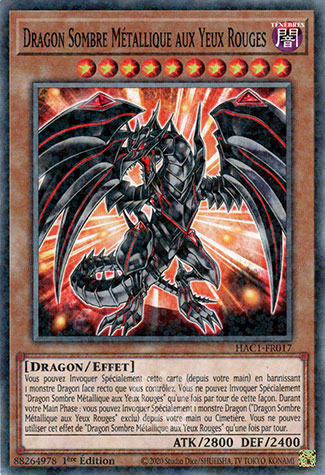 Dragon Sombre Métallique aux Yeux Rouges
